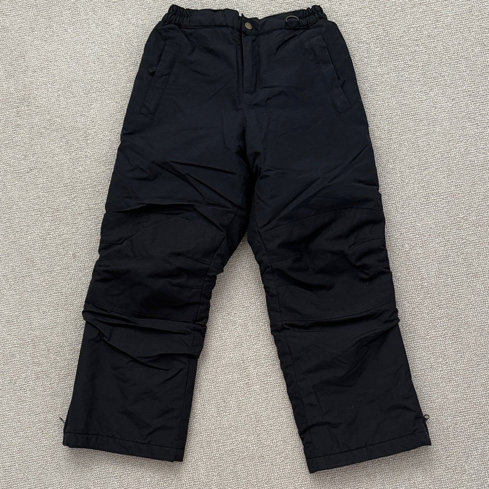 Kids Black Snow Pants
